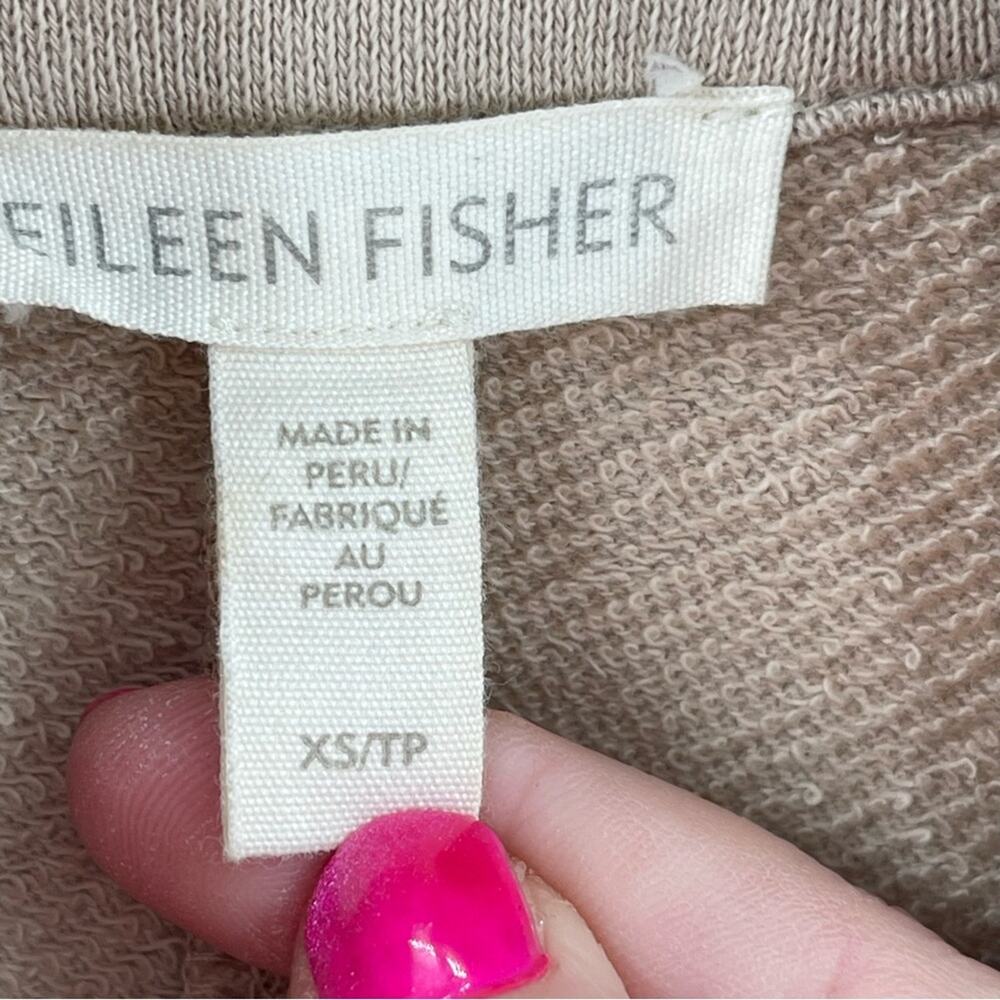 Eileen Fisher 100% Organic Cotton Organic Open-Front Blazer Office Wear Size XS - Picture 10 of 13